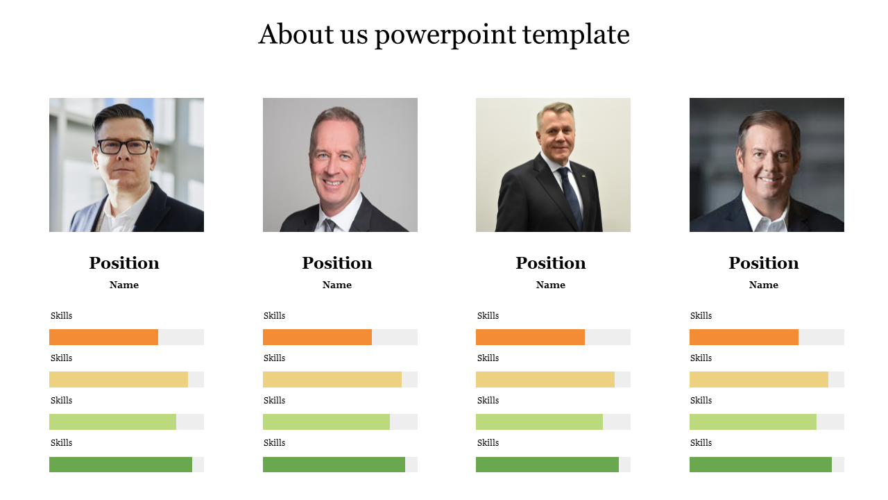 Creative About us PowerPoint template free presentation